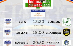 Matchs du Week-end